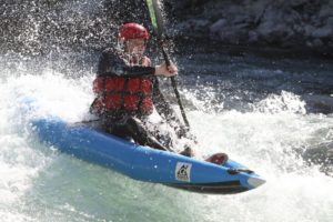 Philippe Rydin kayak sur la Durance autour de Guillestre