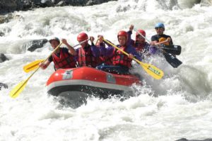 Philippe Rydin rafting on the Guil in the Queyras