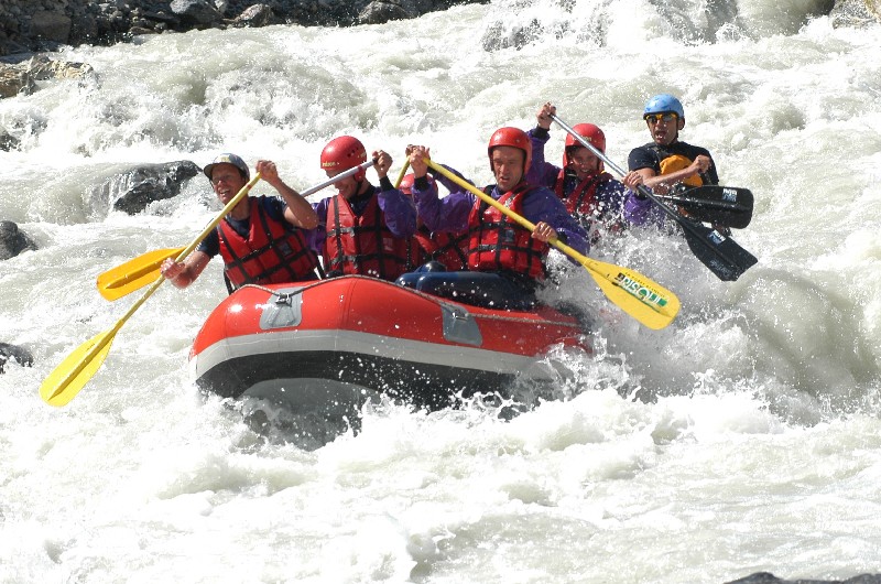 Philippe Rydin rafting op de Guil in de Queyras