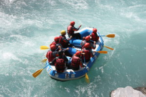 Pure rafting op de Durance in de Hautes Alpes