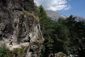 Crescendo Via Ferrata in the Parc du Queyras