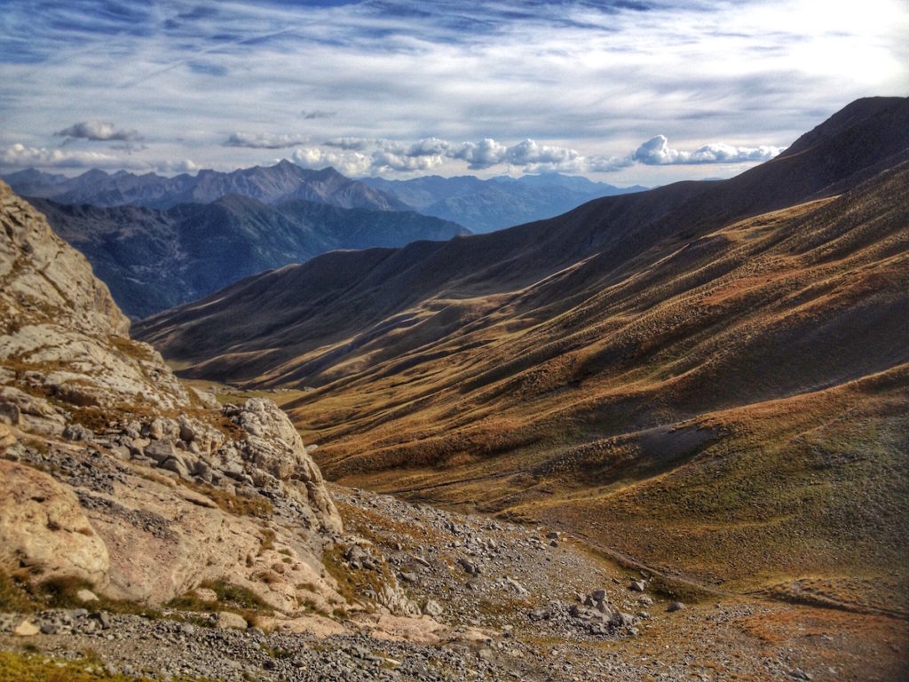 Haute Ubaye vue depuis le col de la Serenne